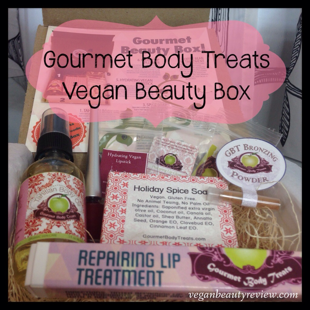 Gourmet Body Treats Vegan Beauty Box Review Vegan Beauty